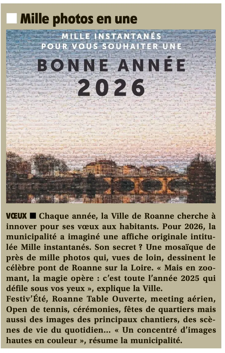 Mosaïque photo réalisée pour une collectivité, affichée en panneau public